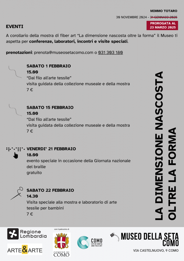 events February ''La Dimensione Nascosta - Oltre la Forma''